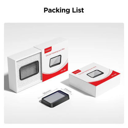 Viofo CPL-500 Anti-Glare Linear Polarizer Filter for the RTC300, RC400 A329 and A329S Series Dash Cams