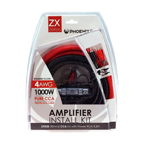 Phoenix Gold ZXK20 4 Gauge Copper Clad Aluminum (CCA) Amplifier Wiring Kit