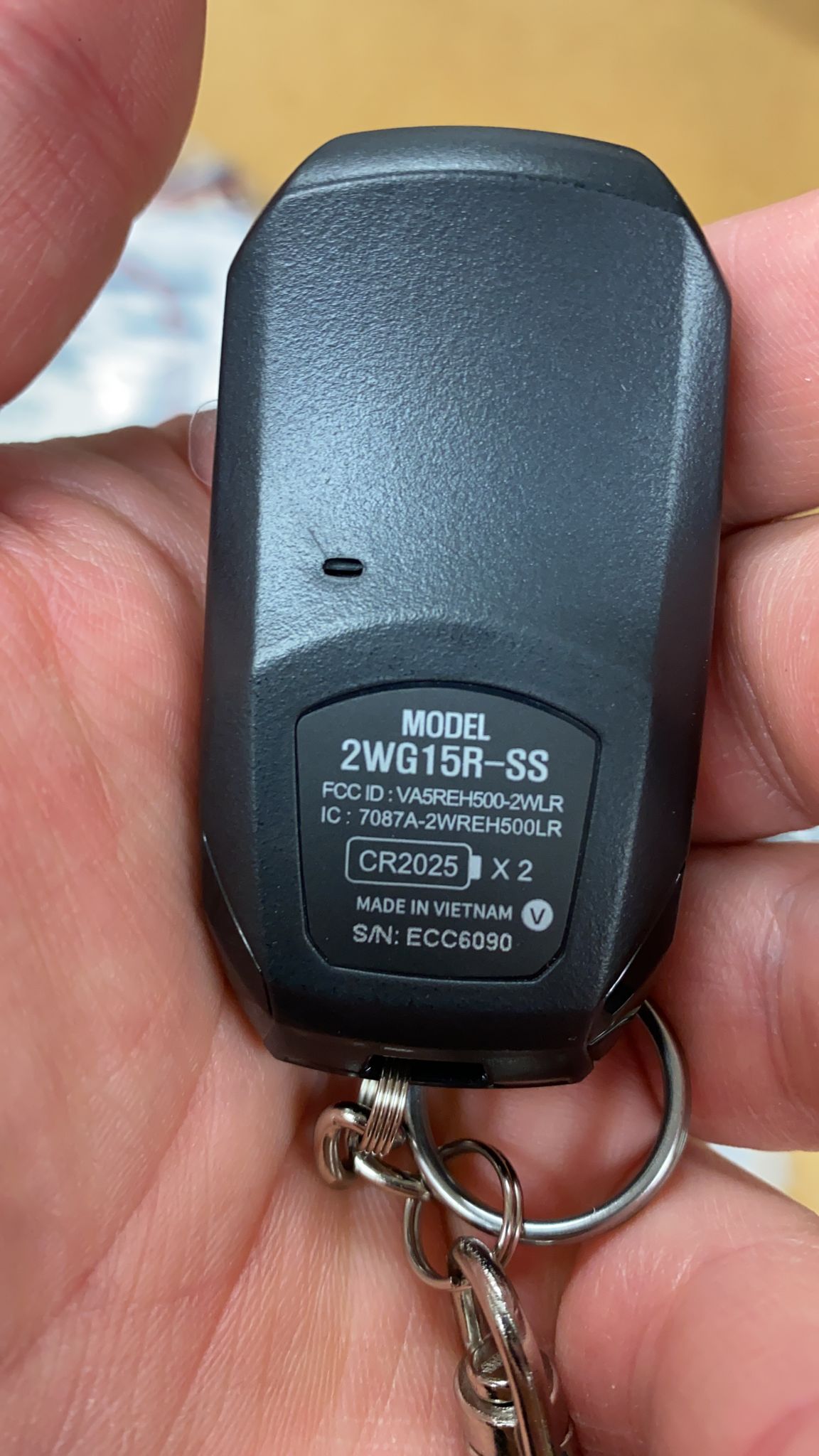 Compustar 2WG15R-SS FCC ID: VA5REH500-2WLR - Lockdown Security