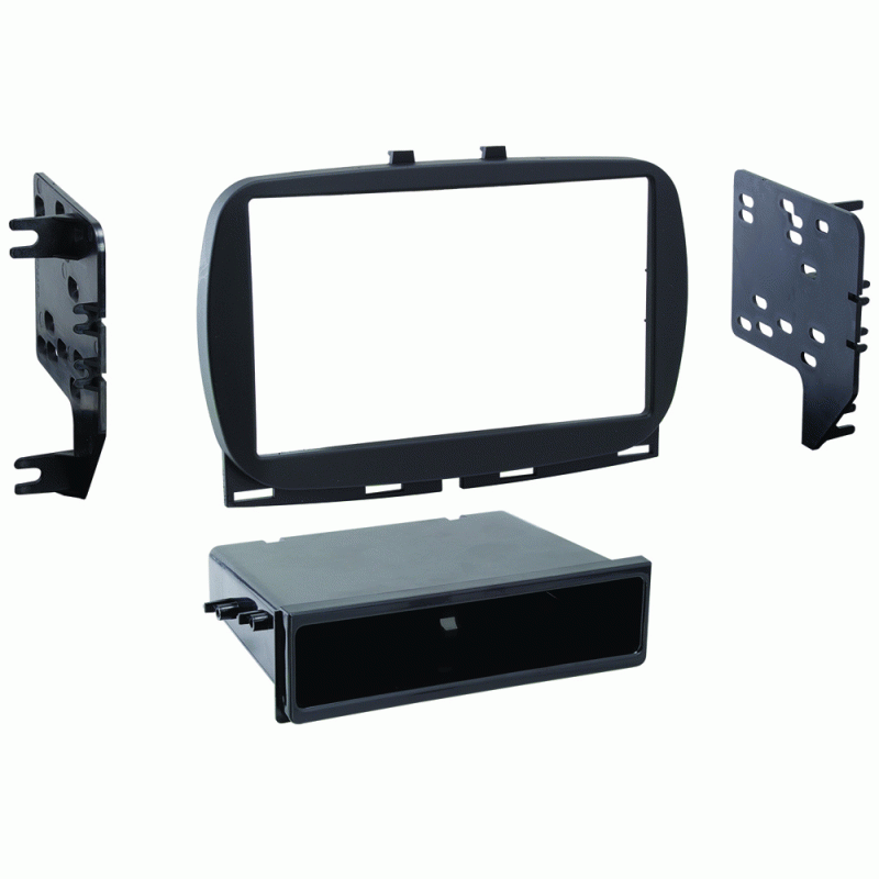 Metra 99-6544B 2016-Up Fiat 500 Single and Double DIN Dash Kit - Lockdown Security