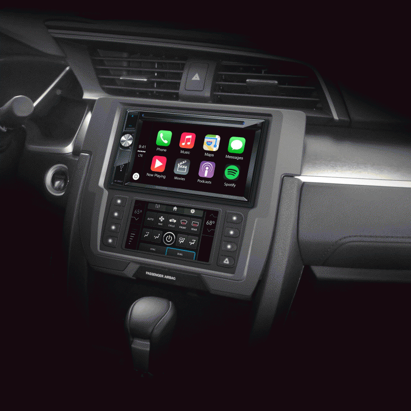 Metra 99-7821B 2016 - 2021 Honda Civic (Excluding LX Models) Single and Double DIN Dash Kit - Lockdown Security