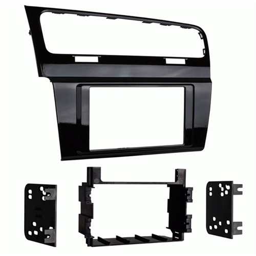 Metra 99-9013HG 2015-Up Volkswagen Golf Double DIN Dash Kit | High Gloss Black - Lockdown Security
