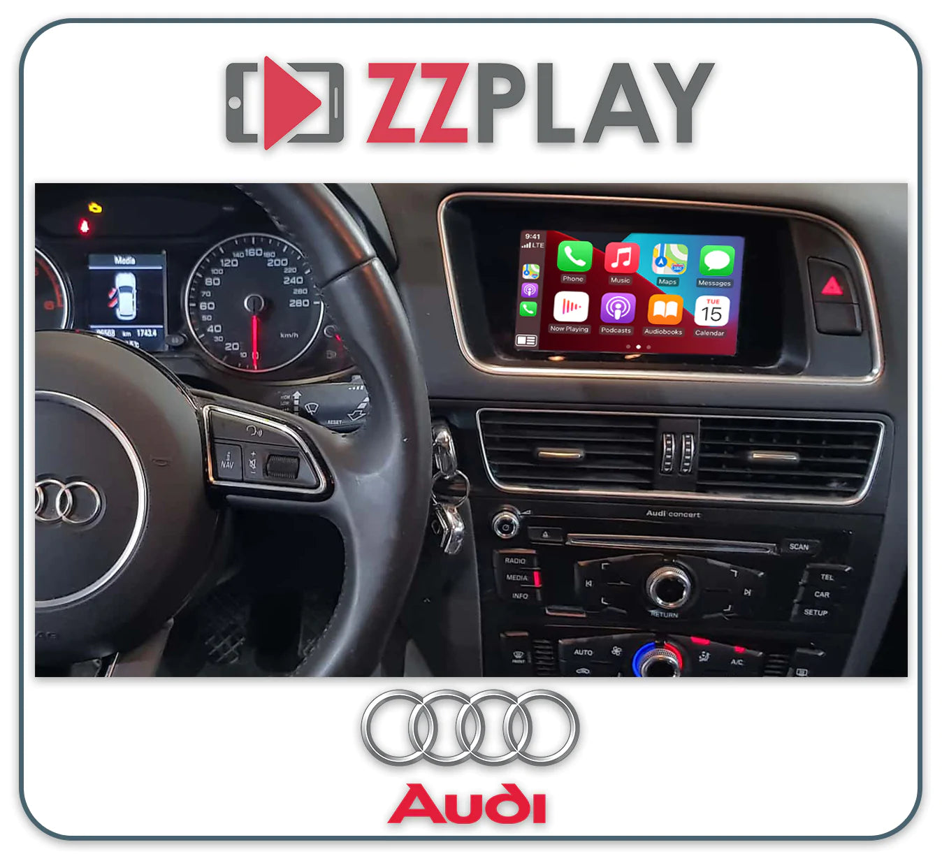 ZZ-2 IT3-MMI3G-A4 Wireless CarPlay and Android Auto Interface - Lockdown Security