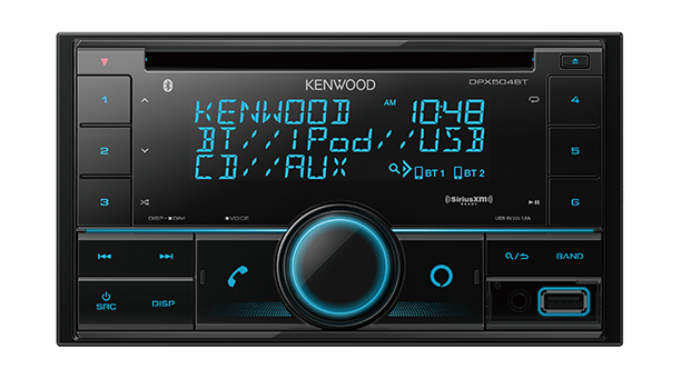 Kenwood DPX504BT 2-DIN CD Receiver with Bluetooth - Lockdown Security