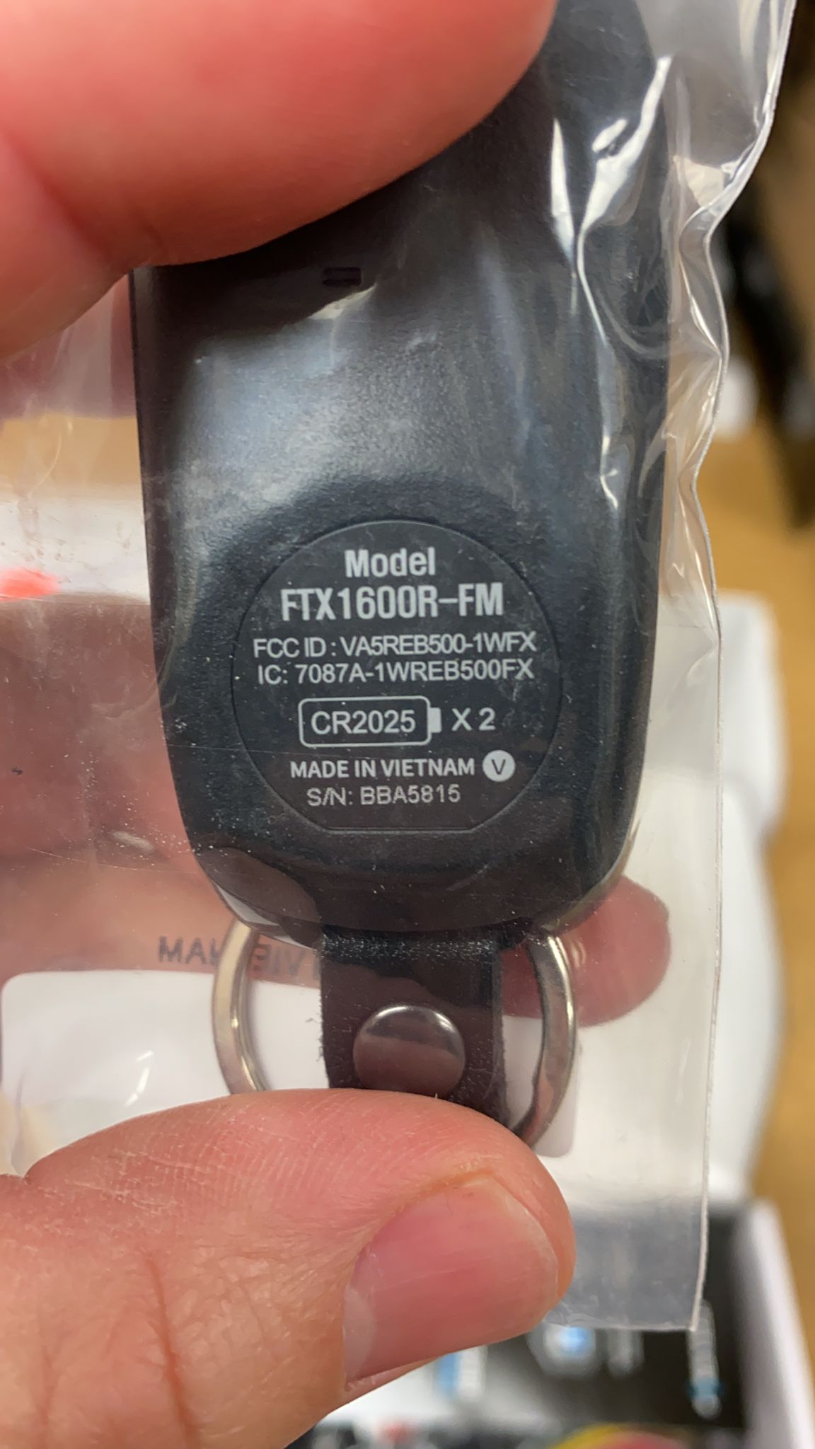 Polarstart FTX1600RFM, 1Way, Antenna ANT1WFMX, ANT2WFMX, FCC ID V