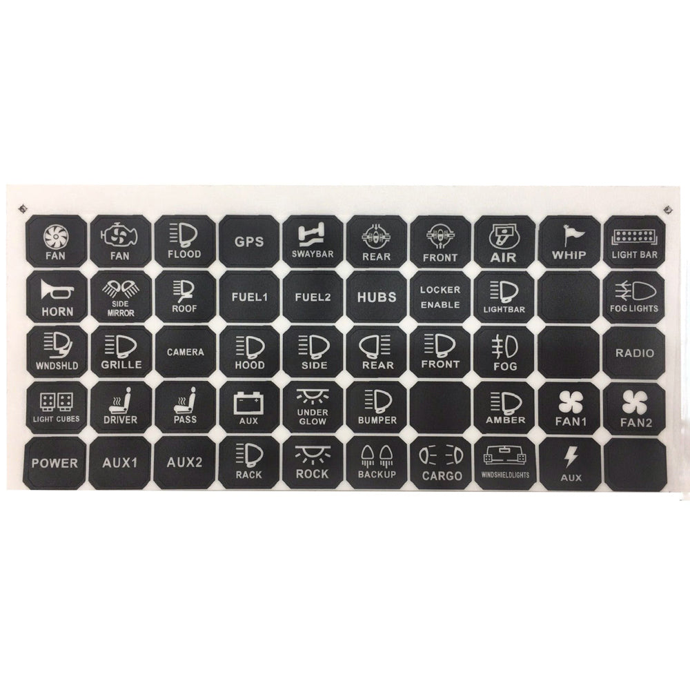 Heise HE-SWP8 Universal 8 Gang Switch Panel System Lockdown