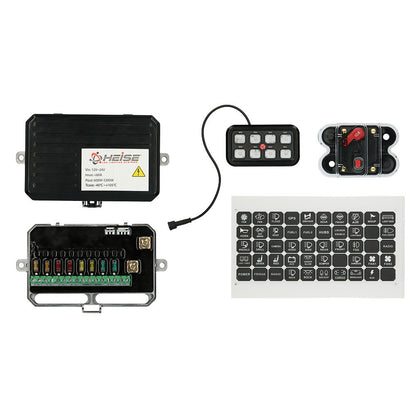 Heise HE-SWP8 Universal 8 Gang Switch Panel System - Lockdown Security