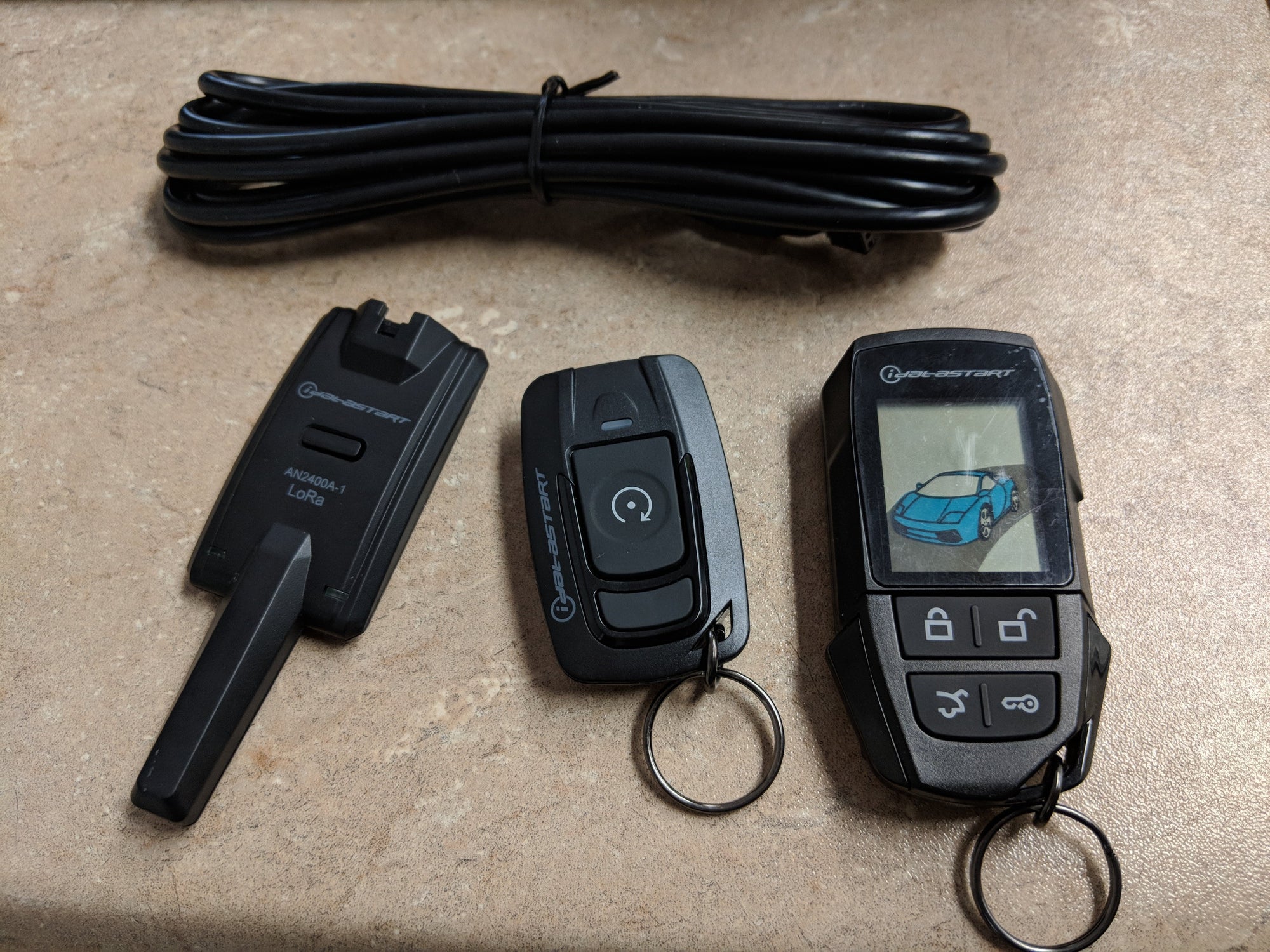 iDatastart RF2652A Four Button LCD (2-Way) Key Fob Kit - Lockdown Security