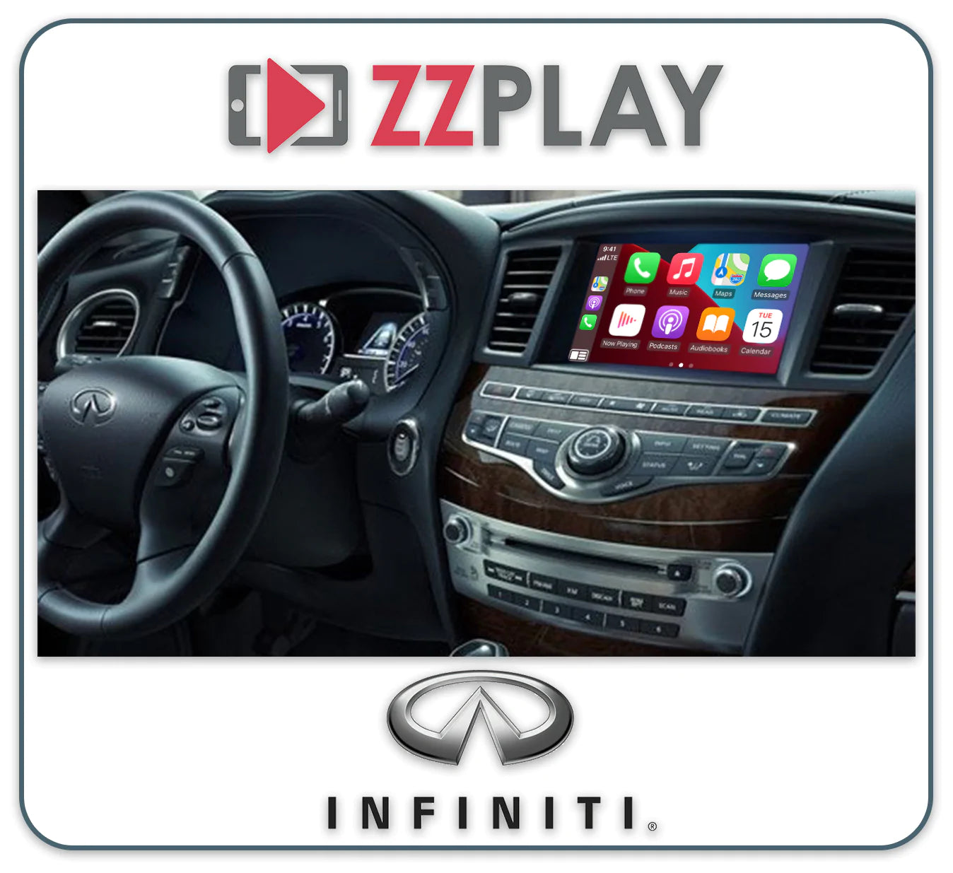 ZZ-2 IT2-INF-Q70 Wireless CarPlay and Android Auto Interface - Lockdown Security