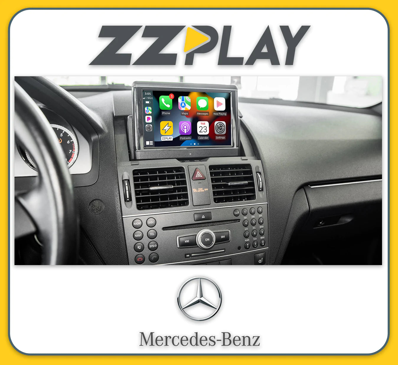 ZZ-2 ITZ-NTG4-A Wireless CarPlay and Android Auto Interface - Lockdown Security