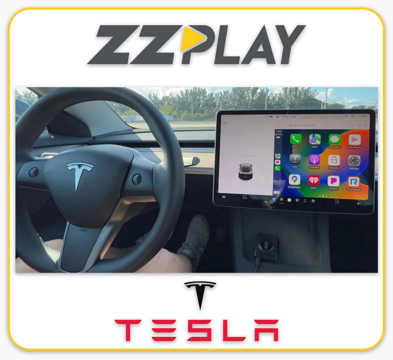 ZZ-2 ITZ-TSL Wireless CarPlay and Android Auto Interface for Tesla