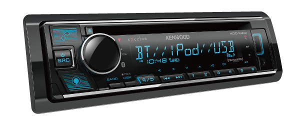 KDC-X304 CD Receiver with Bluetooth - Lockdown Security