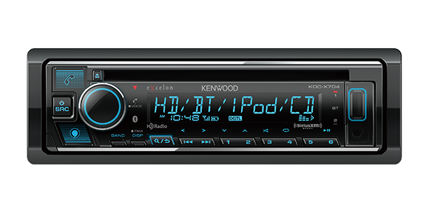 Kenwood KDC-X704 CD Receiver with Bluetooth & HD Radio - Lockdown Security