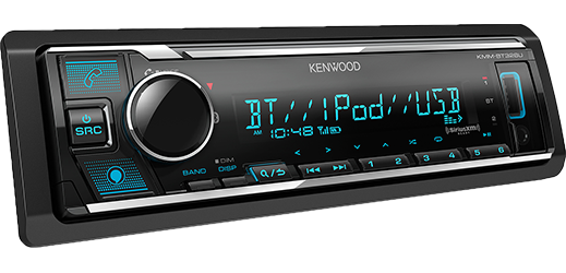 Kenwood KMM-BT328U Digital Media Receiver with Bluetooth - Lockdown Security