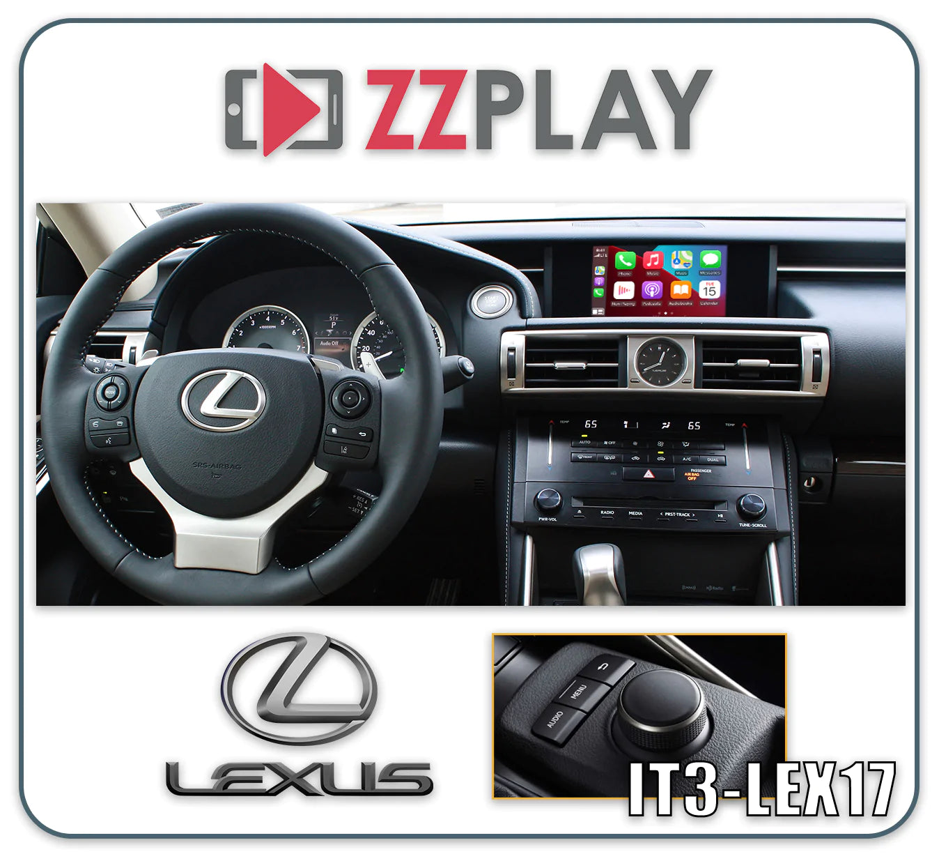 ZZ-2 IT3-LEX17 Wireless CarPlay and Android Auto Interface - Lockdown Security