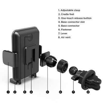 Mighty Mount M4540V Simpl Cradle - Air Vent Mount - Lockdown Security