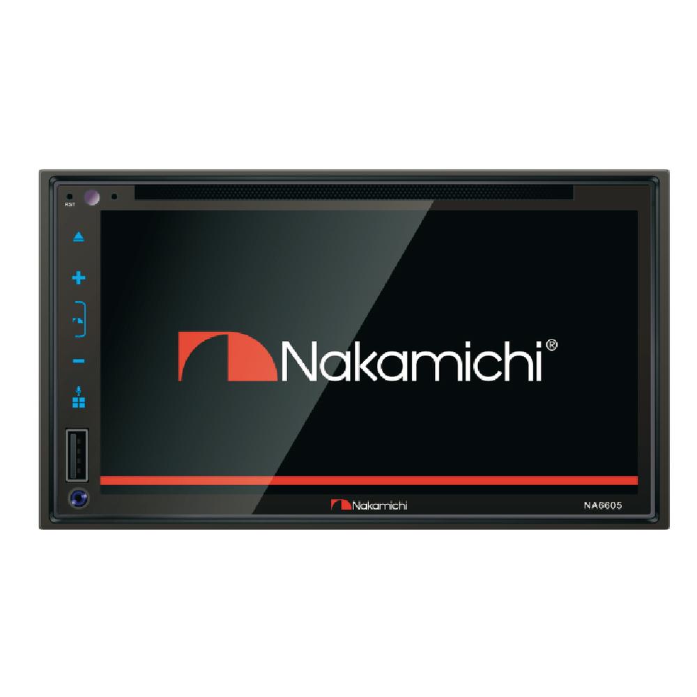 Nakamichi NA6605 CD/DVD Receiver with Apple CarPlay and Android Auto - Lockdown Security