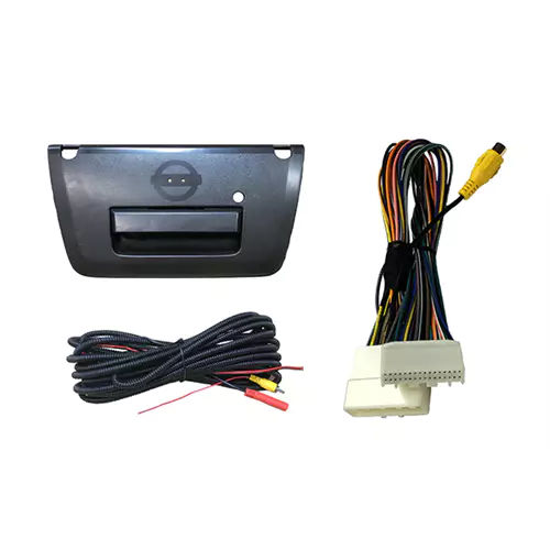 Crux RVCNS-74F 2013 - 2016 Nissan Frontier Tail Gate Handle Back Up Camera with OEM Screen Interface - Lockdown Security