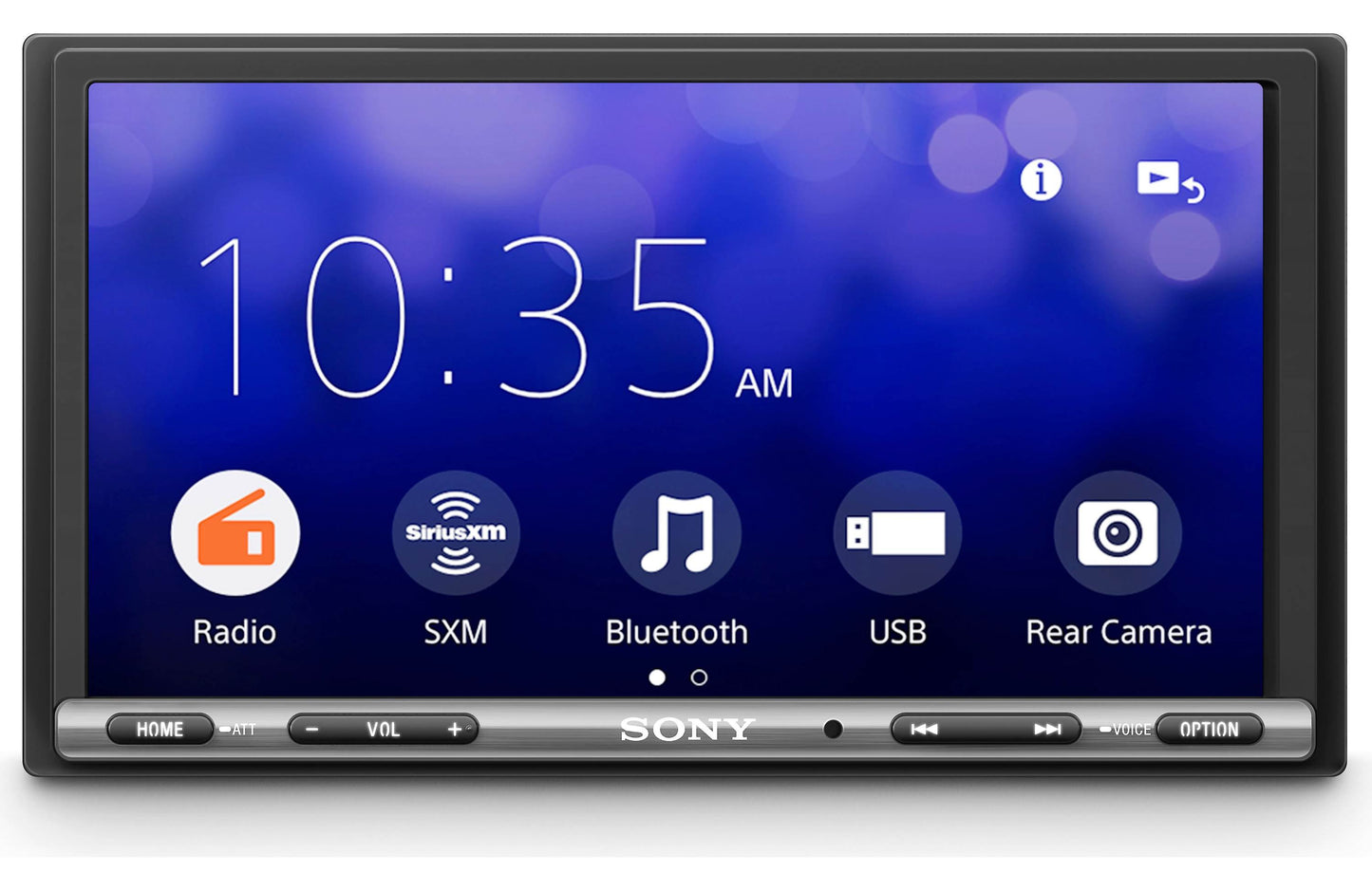 Sony XAV-AX3200 Media Receiver with CarPlay/ Android Auto/ WebLink Cast - Lockdown Security