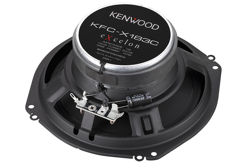 Kenwood Excelon KFC-X183C 7" Oversized Coaxial Speakers - Lockdown Security