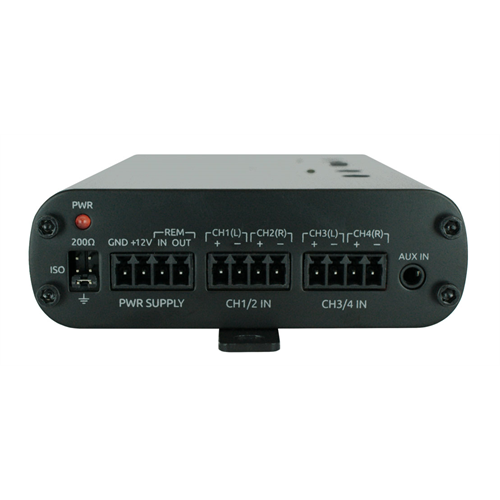 Wavtech LINK4 4 channel Line Output Converter | 4 Channel - Summing - AUX Input - Remote - Lockdown Security