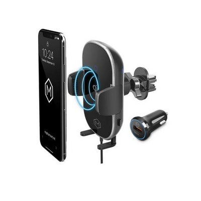 Mighty Mount M564DV Auto Grip Dash & Vent Mount Wireless Phone Charger - Lockdown Security