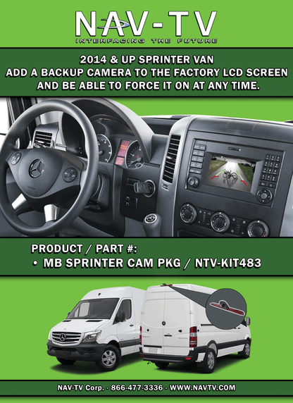 NAV-TV NTV-KIT483 Mercedes Benz Sprinter CAM Package - Lockdown Security