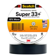 3M Super 33+ Electrical Tape | 75 Foot | 22.86 Meter Roll - Lockdown Security